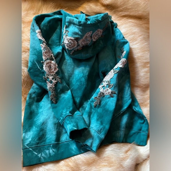 - CIVIL REGIME AQUA WASH TIE DYE Cotton HOODIE XL Extra LARGE MENS UNISEX - Picture 4 of 8